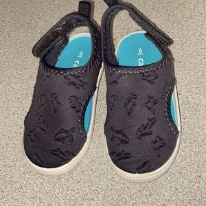 Children’s shoes, water